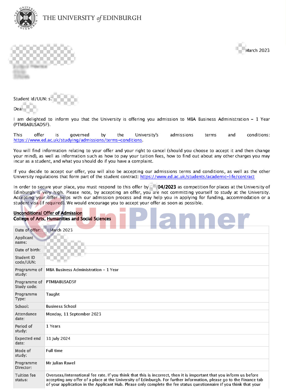 University of Endiburgh